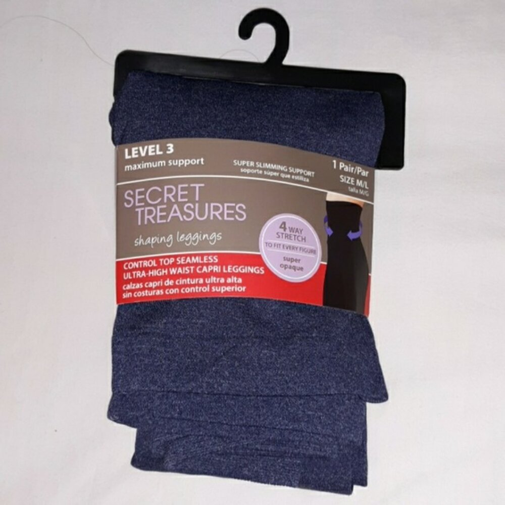 Secret Treasures Level 3 Maximum Support Super Slimming M/L Shaping Leggings